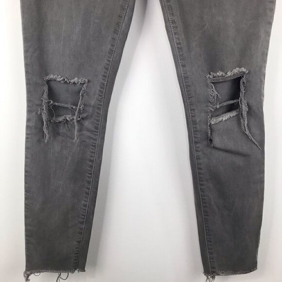 PACSUN
Gray Factory Distressed Ankle Jegging - Picture 6 of 13